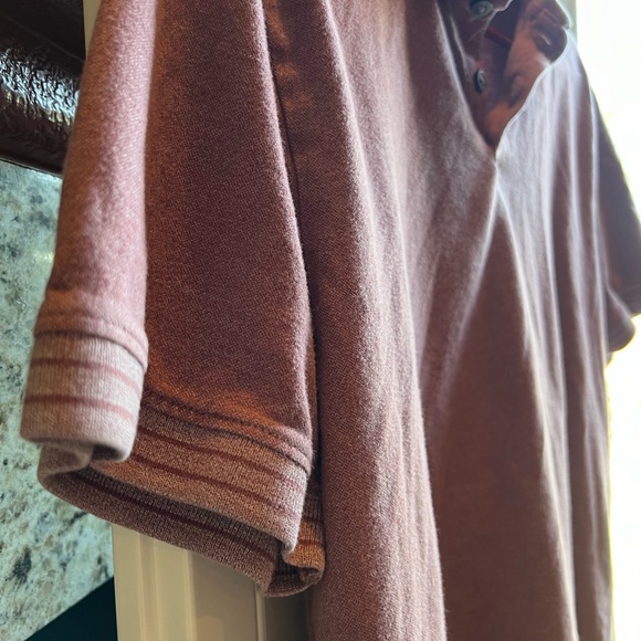 Marc Anthony Luxury Polo Mens Medium Pink Cotton Short Sleeve - Picture 3 of 6